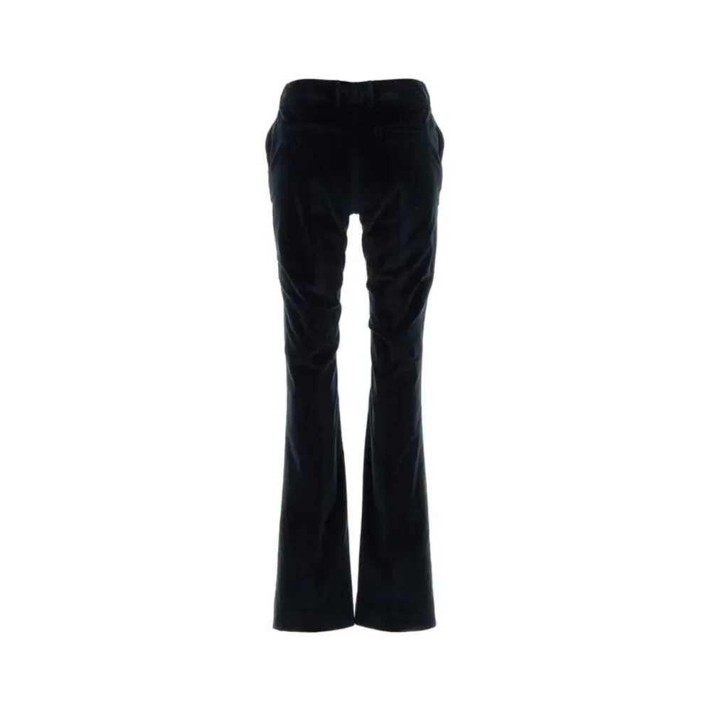 Pt Torino Women Midnight Blue Corduroy Elsa Flared Pant